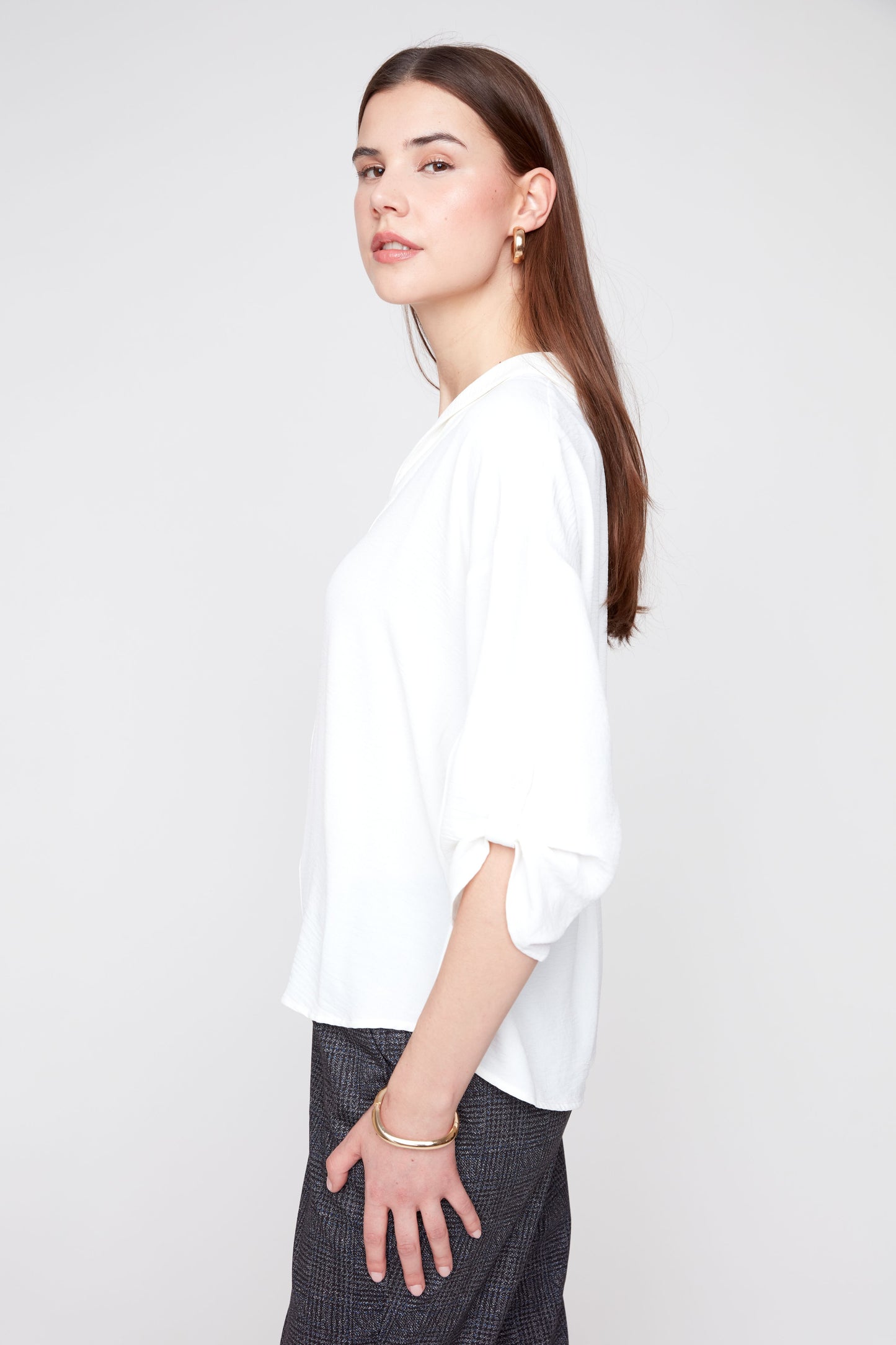 Airflow Top with 3/4 Sleeves - Creme