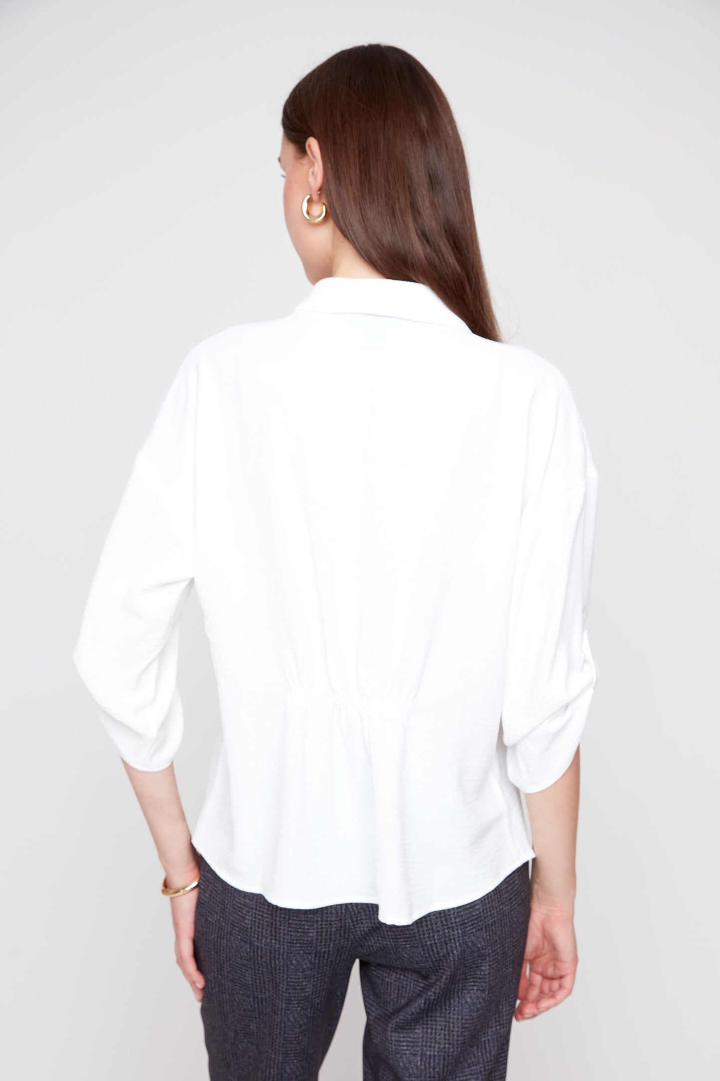 Airflow Top with 3/4 Sleeves - Creme