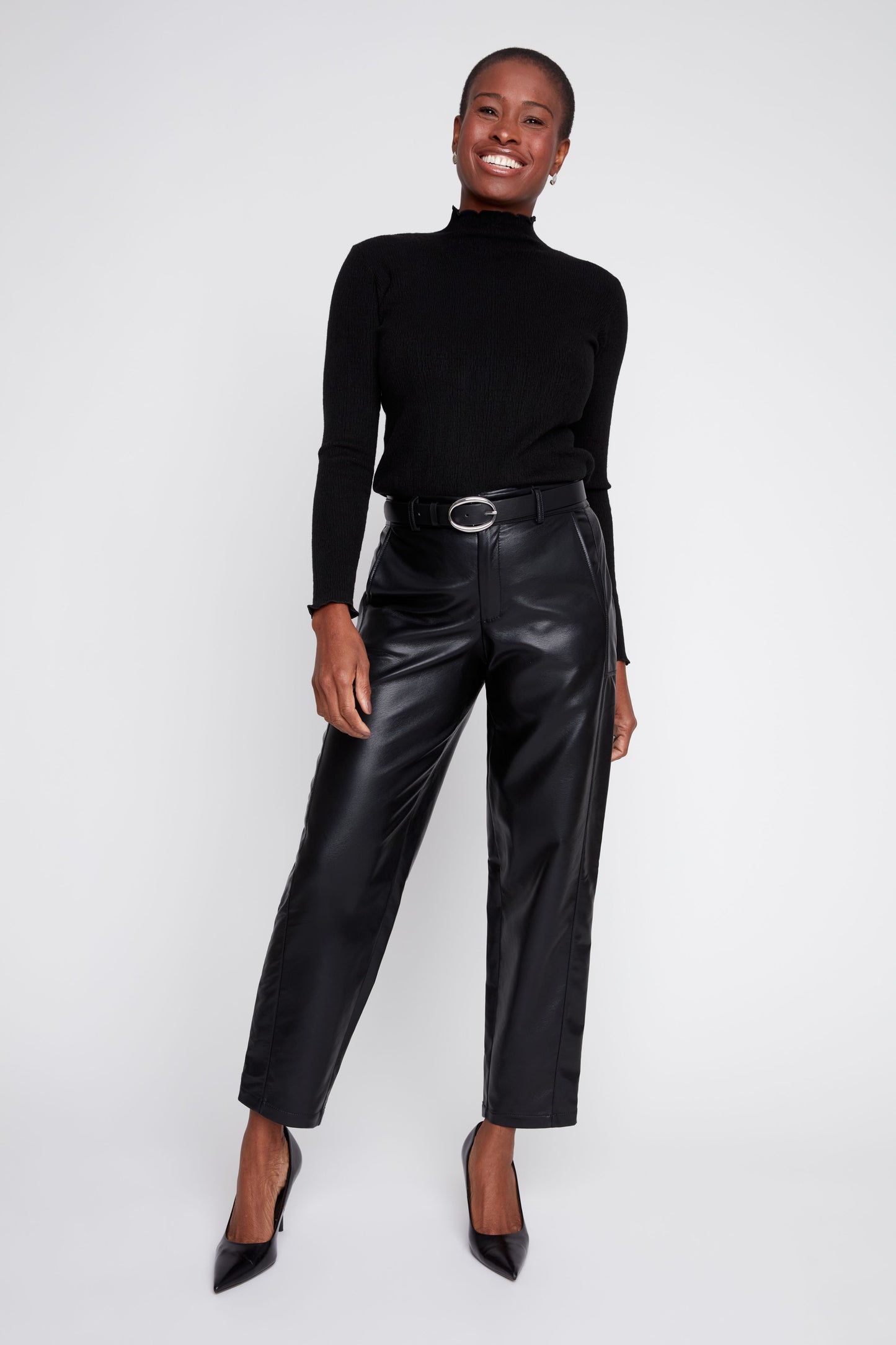 Funnel Neck Sweater - Black