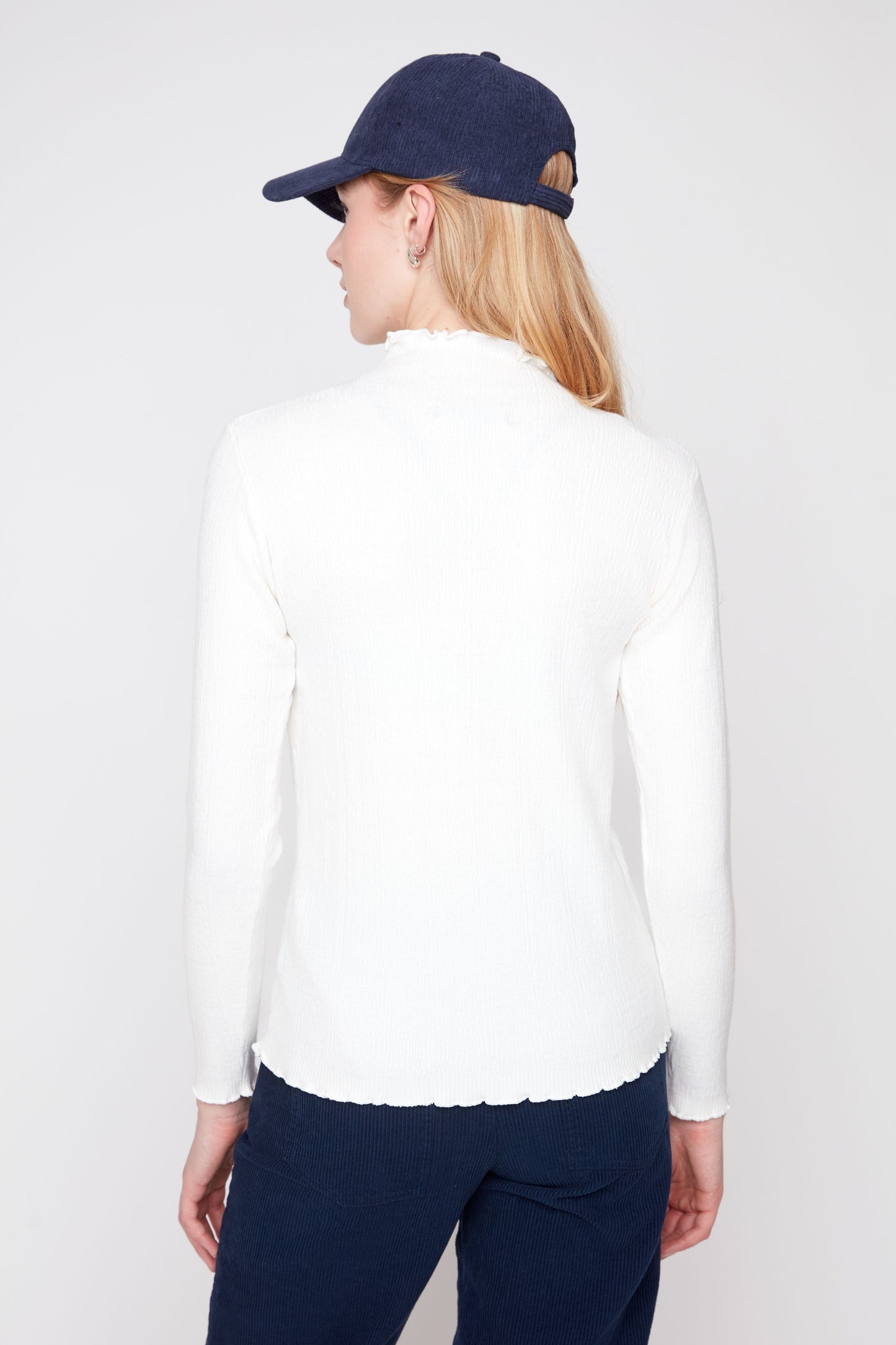 Funnel Neck Sweater - Creme