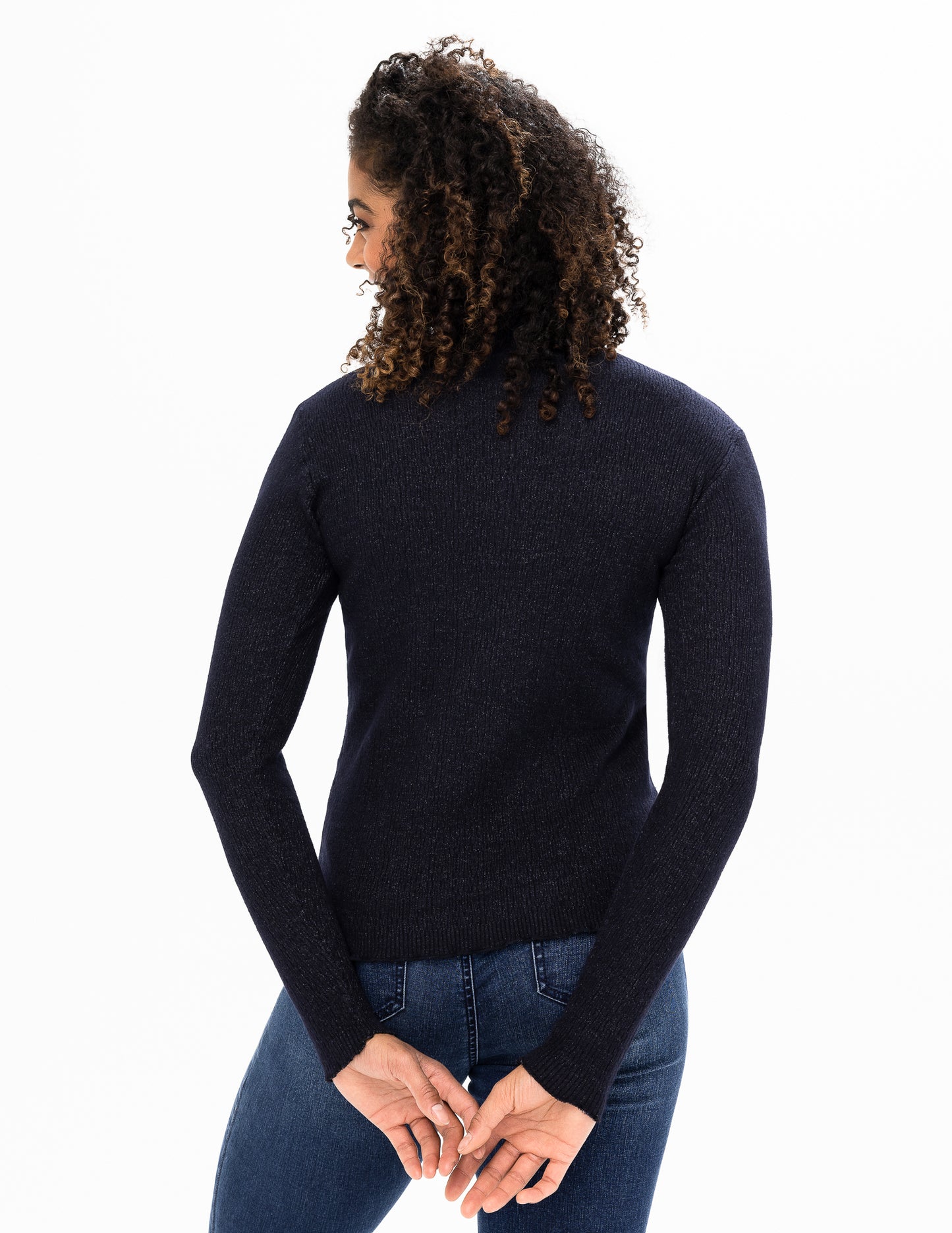 Load image into Gallery viewer, Funnel Neck Sweater - New Midnight
