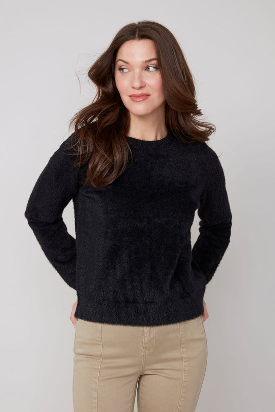 Crew Neck Sweater - Black