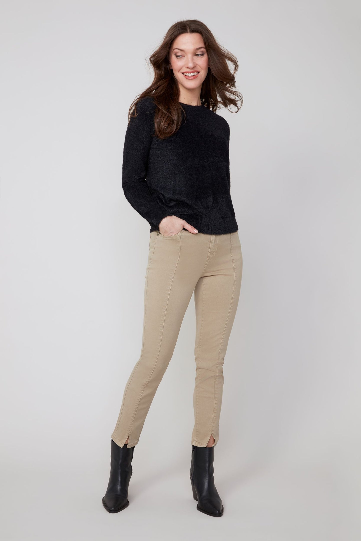 Crew Neck Sweater - Black