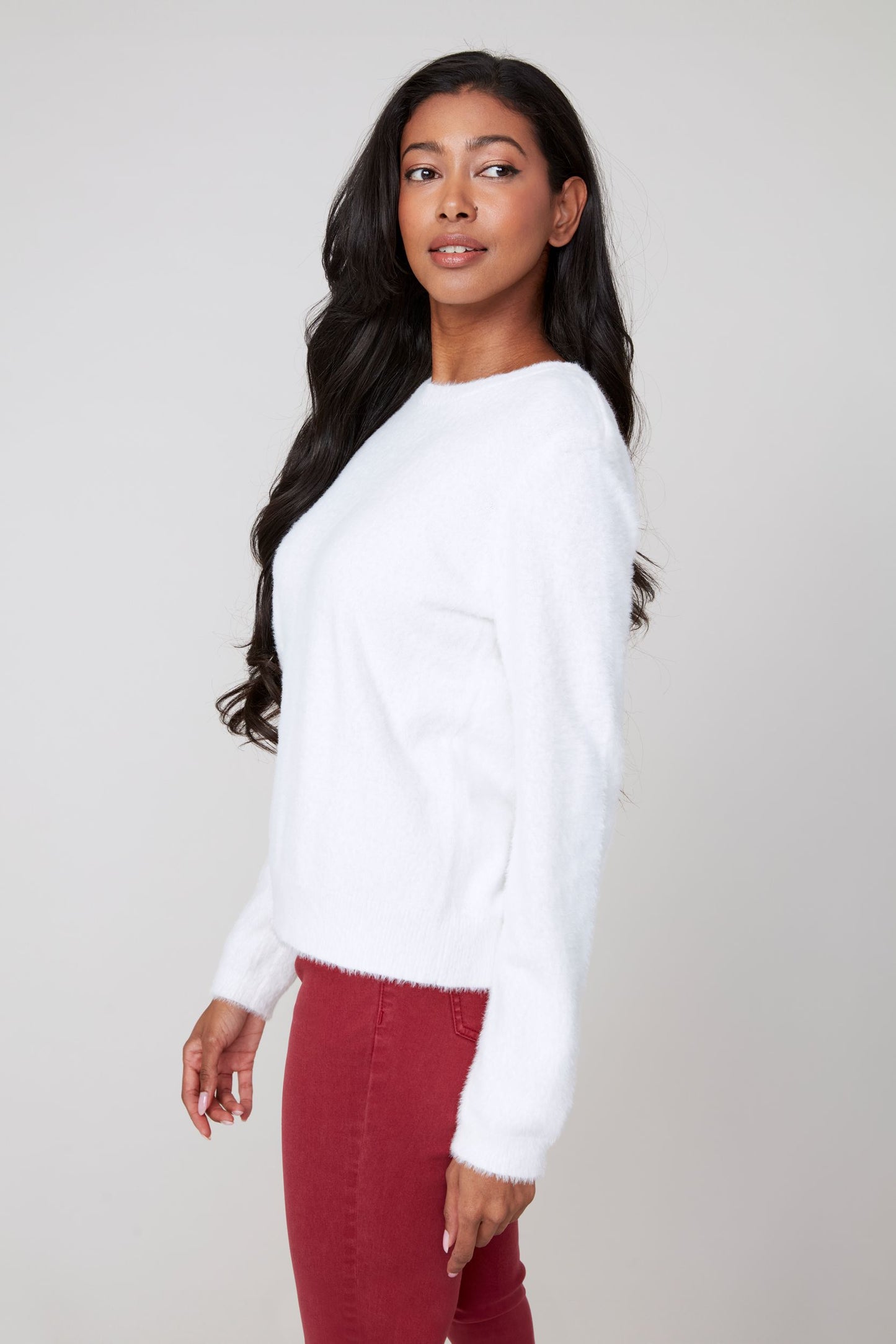 Crew Neck Sweater - Cream