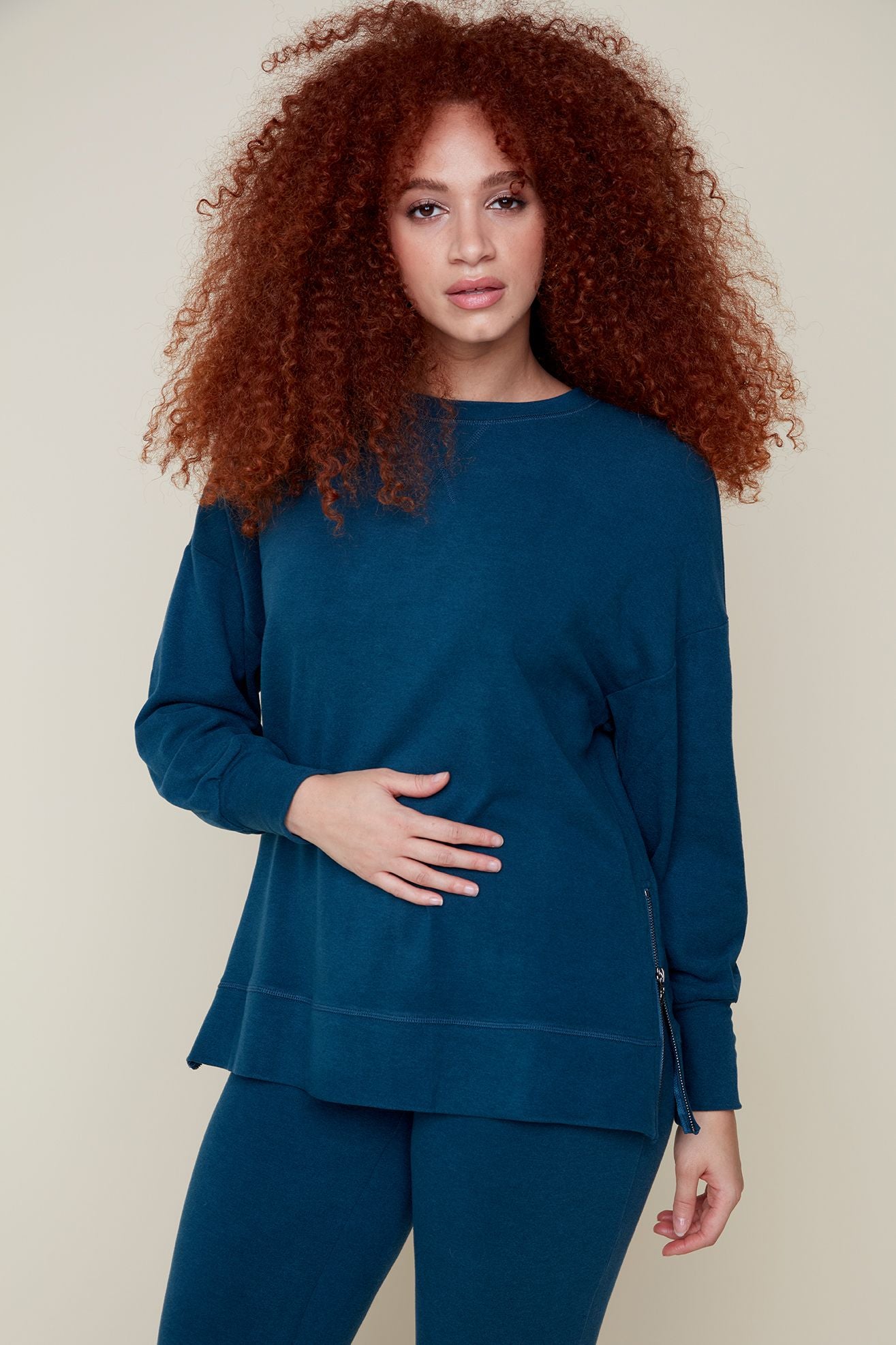 Softie Crew Neck Top - Lagoon