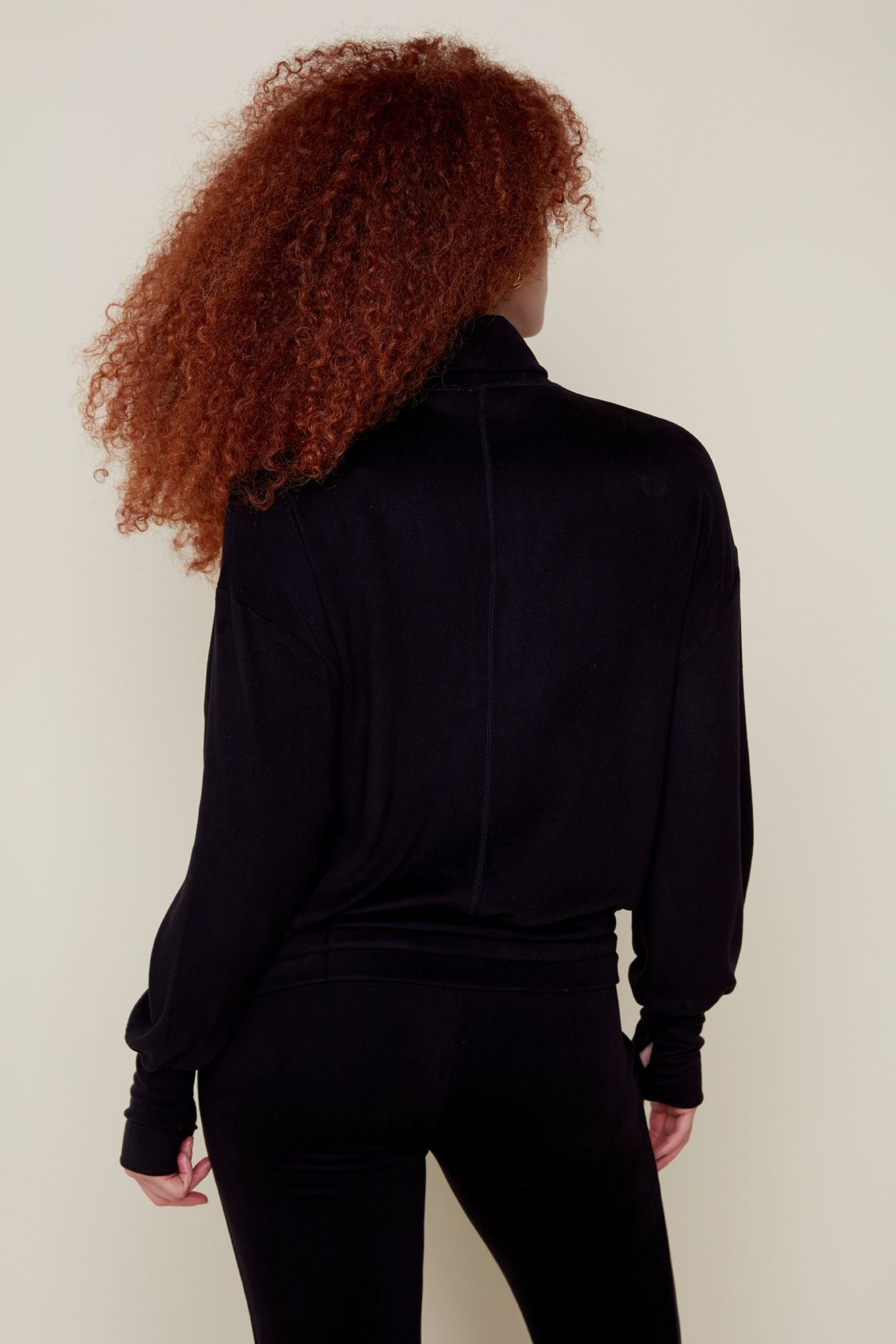 Softie Mock Neck Top - Black