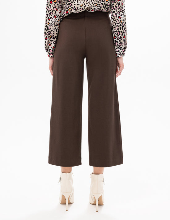 Pull-On Goucho Pants - Chocolate