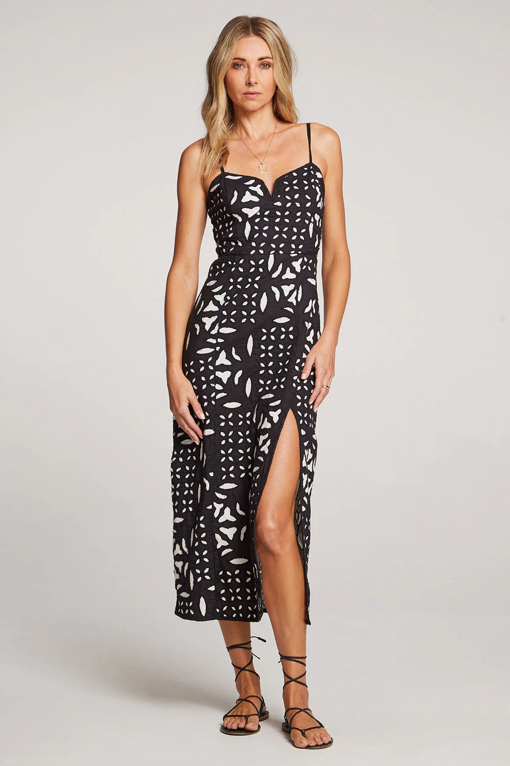 Dottie Midi Dress - Black