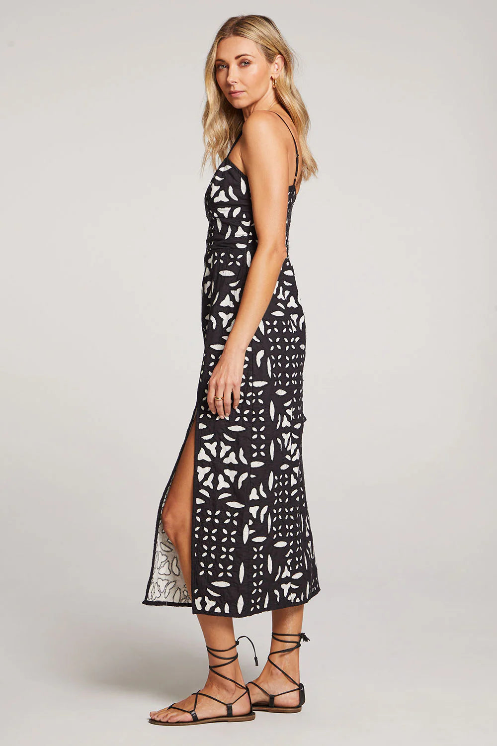Dottie Midi Dress - Black