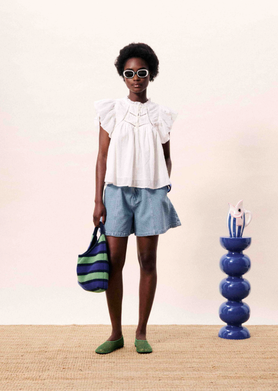 Light Blue Short Khoi