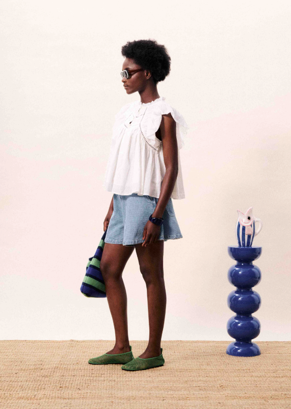 Light Blue Short Khoi