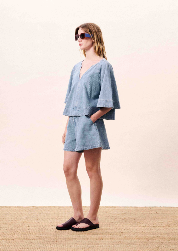 Citrine Blouse - Light Blue
