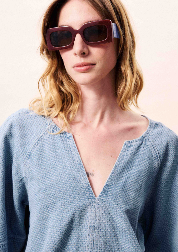 Citrine Blouse - Light Blue