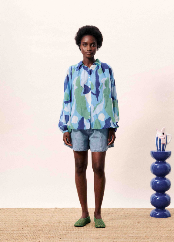 Light Blue Short Khoi