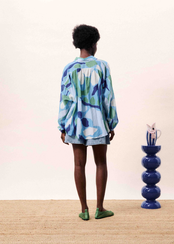 Long Sleeve Bering Top - Nenufar Bleu