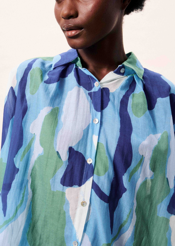 Long Sleeve Bering Top - Nenufar Bleu