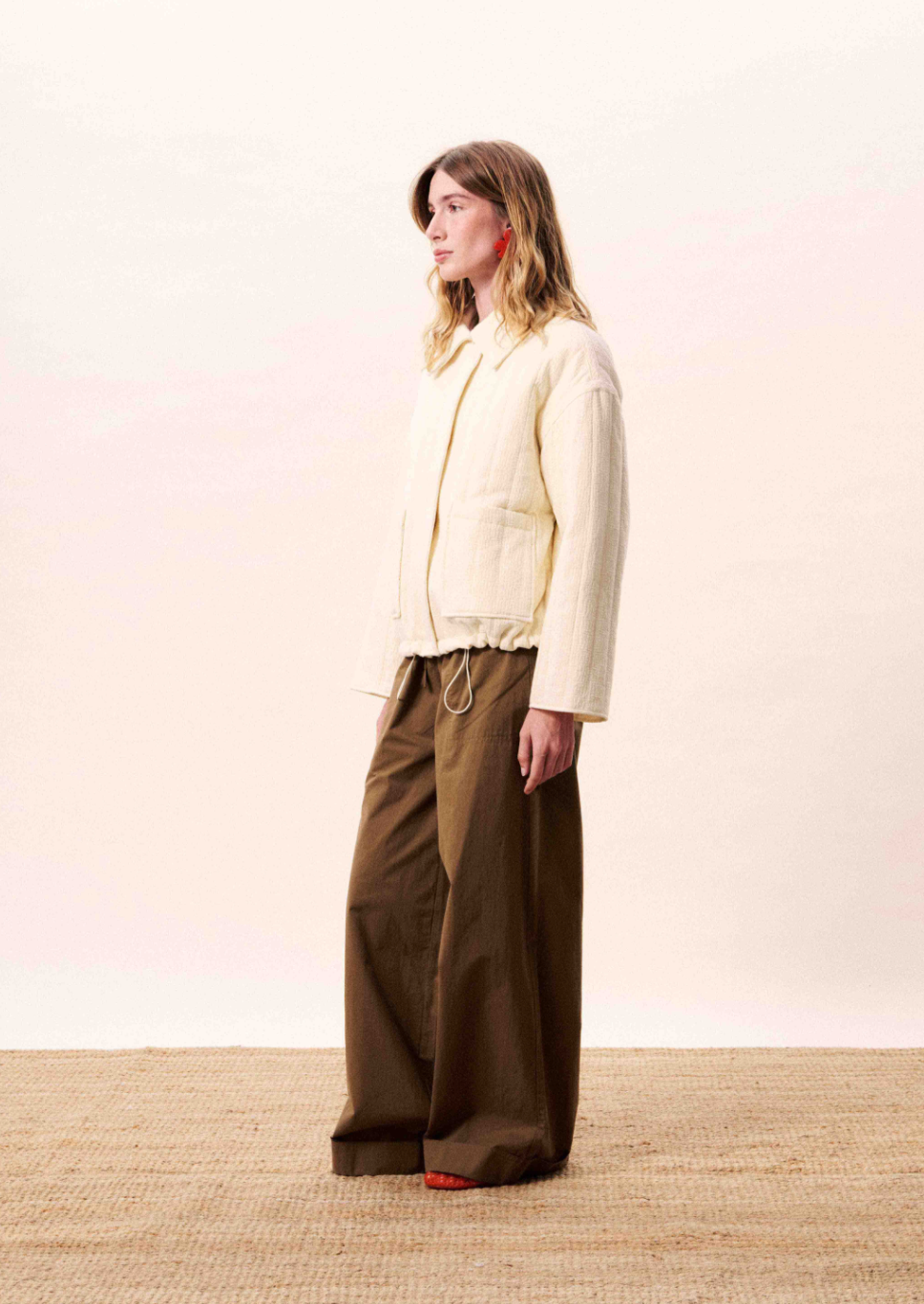 Niara Quilted Jacket - Crème