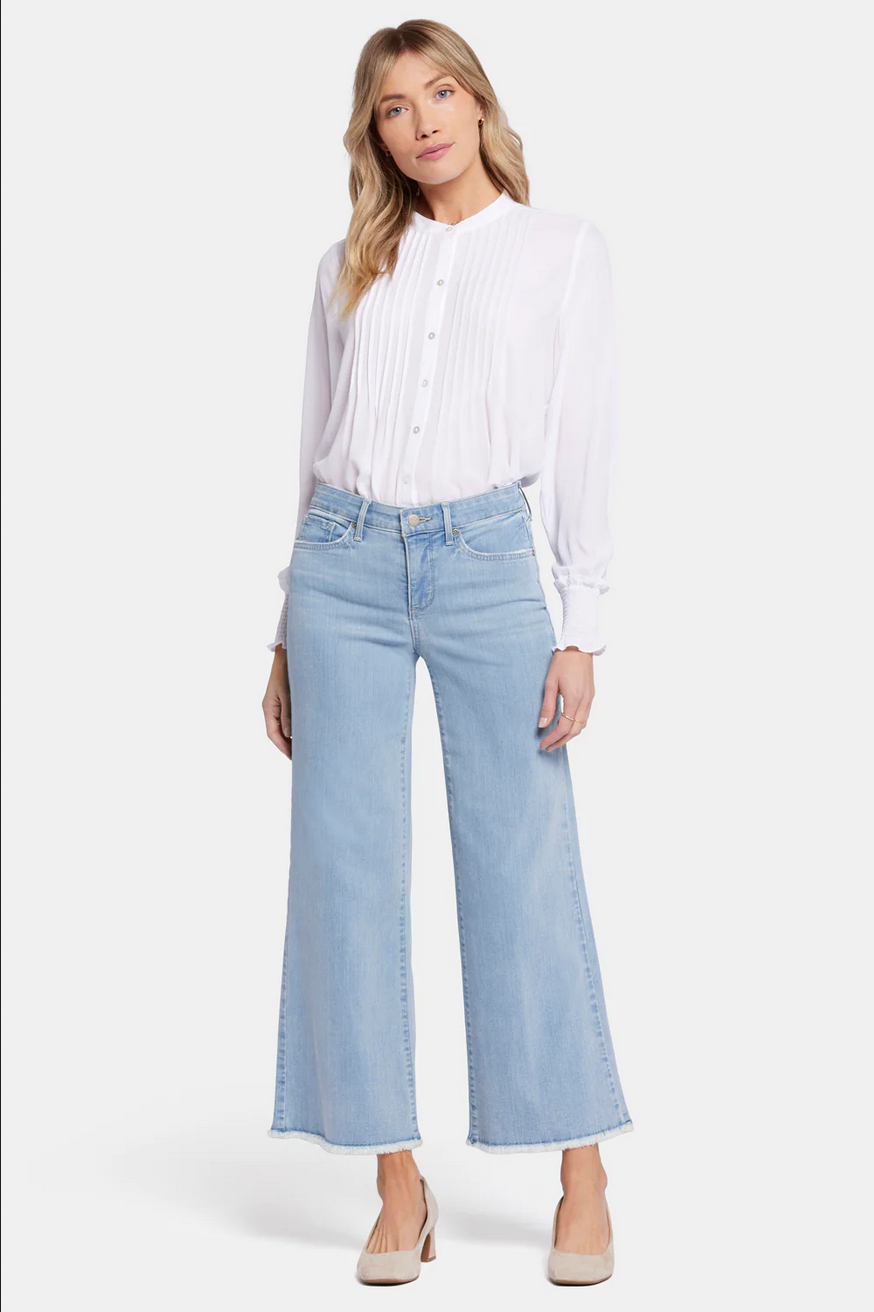 Load image into Gallery viewer, Teresa Wide Leg Jeans with Frayed Hem - Westminster
