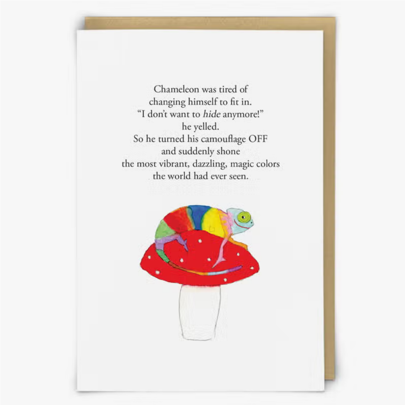 Chameleon Greeting Card