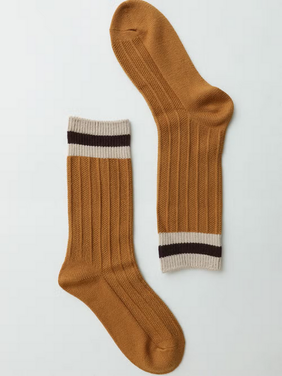 Load image into Gallery viewer, Color Block Socks - Mustard
