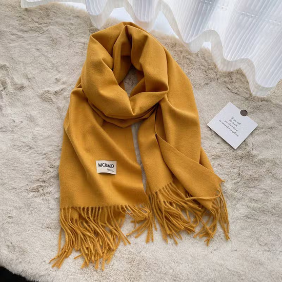 Oversized Scarf / Shawl - Mustard