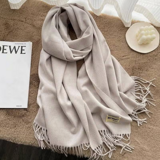 Oversized Scarf / Shawl - Light Grey