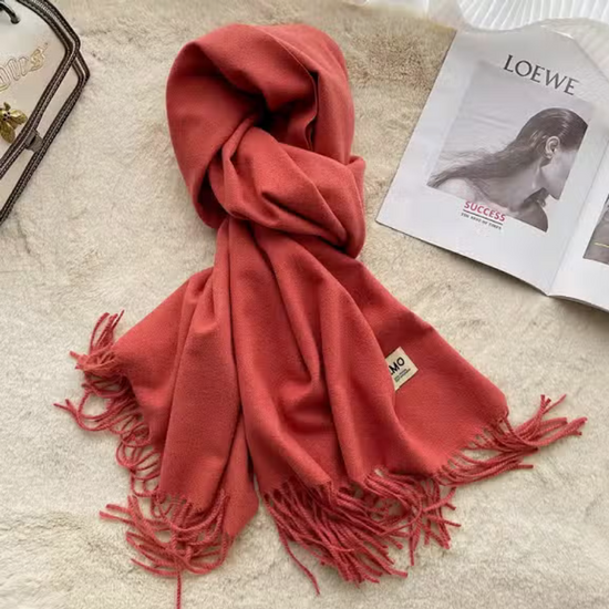 Oversized Scarf / Shawl - Coral Pink