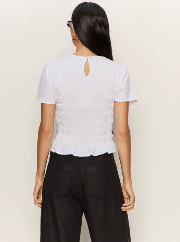 Better Together Smocked Top - White