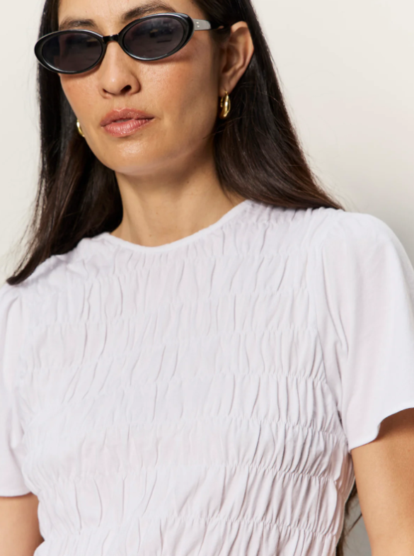 Better Together Smocked Top - White