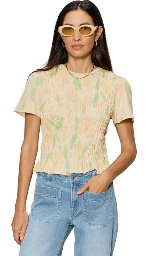 Better Together Smocked Top - Gentle Lily