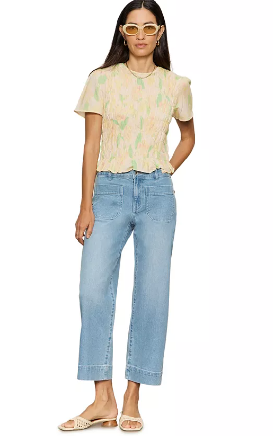 Better Together Smocked Top - Gentle Lily