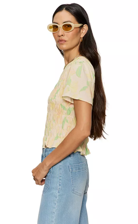 Better Together Smocked Top - Gentle Lily