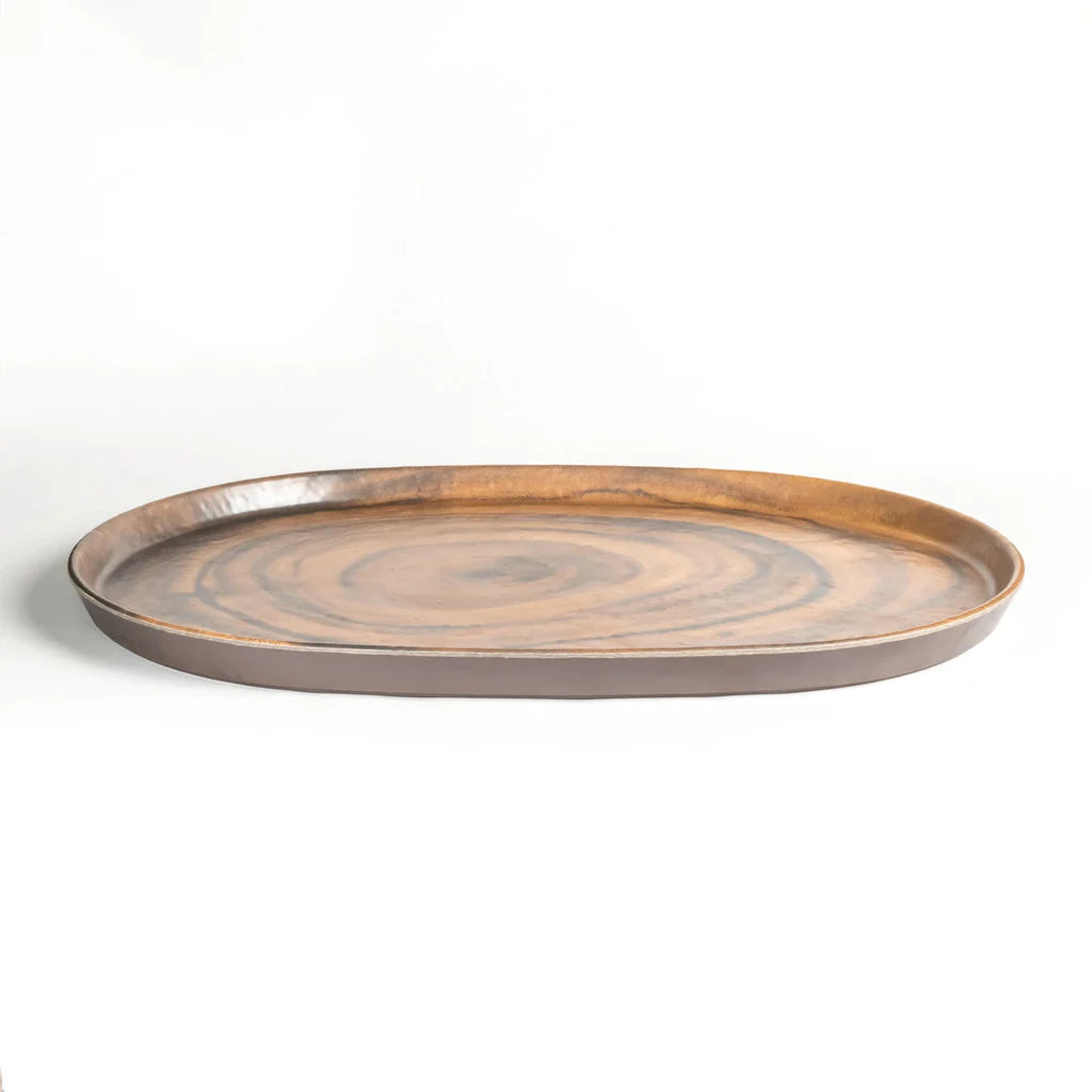 Sequoia Wood Melamine Serving Tray - 17 inch