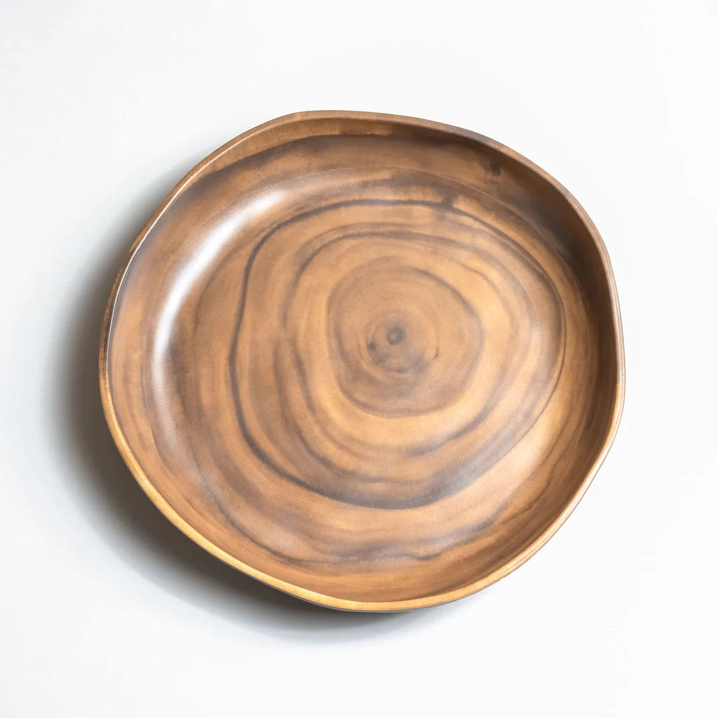 Sequoia Wood Melamine Serving Tray - 12 inch