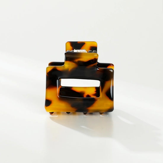 Simone Mini Classic Square Claw Clip - Tortoise