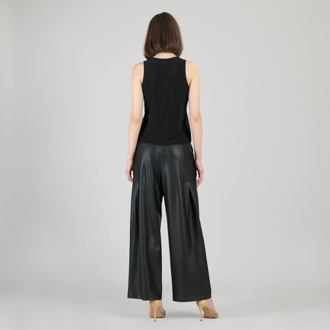 Leather Tank Top - Black