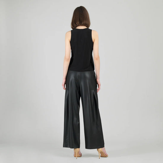 Leather Tank Top - Black