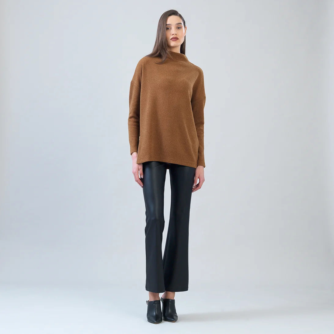 Turtleneck Sweater Tunic - Camel