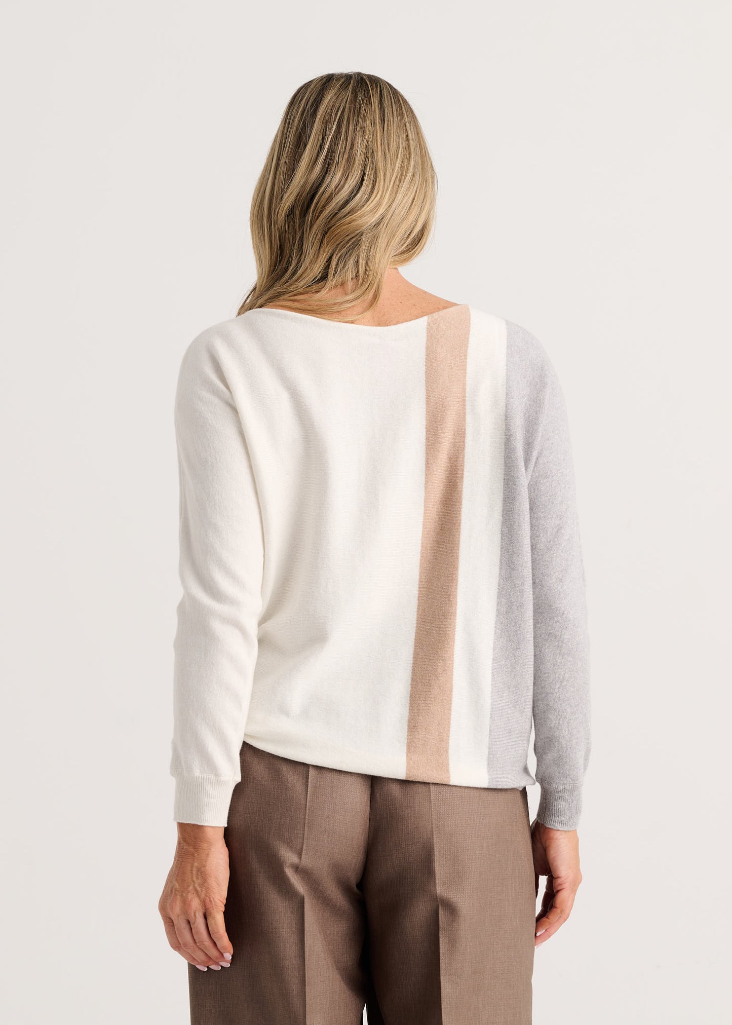 Boat Neck Sweater - Snow