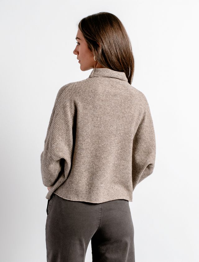 Aja London Turtleneck Sweater - Taupe