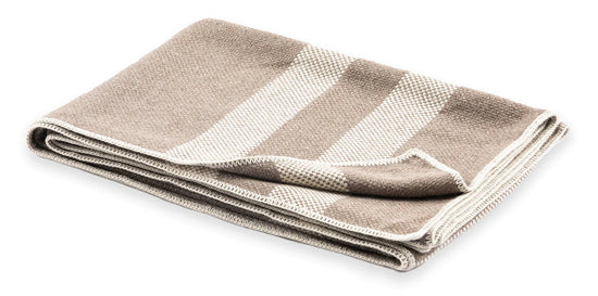 Alpaca Panama Woven Throw - Almond