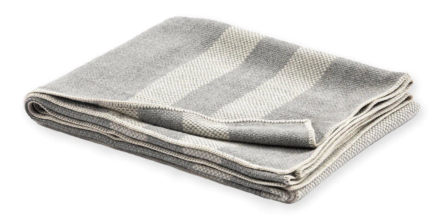 Alpaca  Panama Woven Throw - Mist