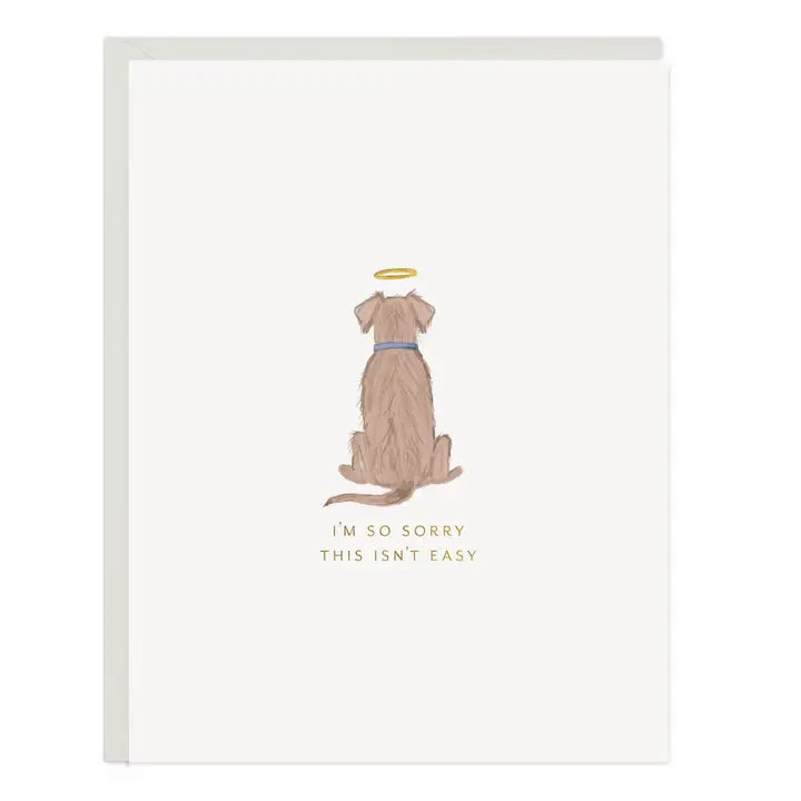 Angel Dog Sympathy Greeting Card