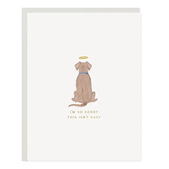 Angel Dog Sympathy Greeting Card