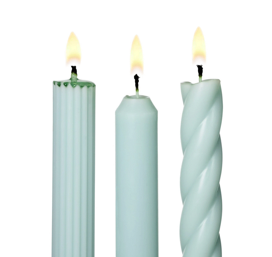 Fresh Sea Salt Assorted Taper Candles - 3 Pack