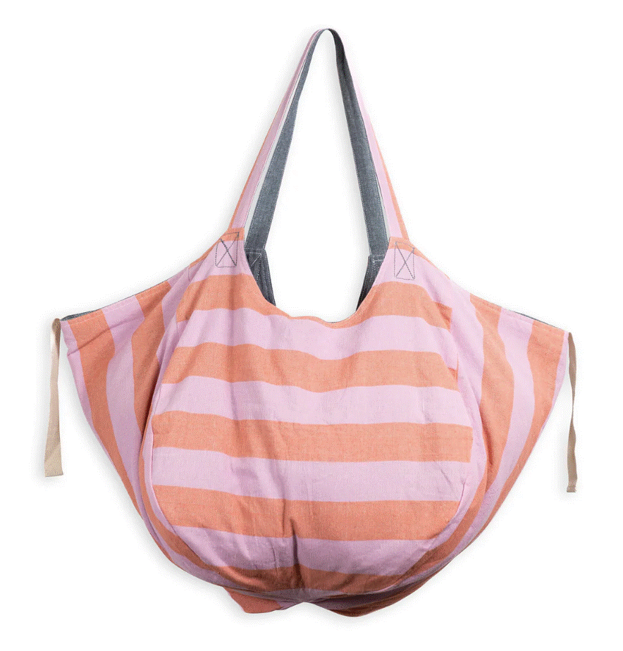 Mersea Gemini Reversible Tote - Pink/Orange/Navy – Bailey Road