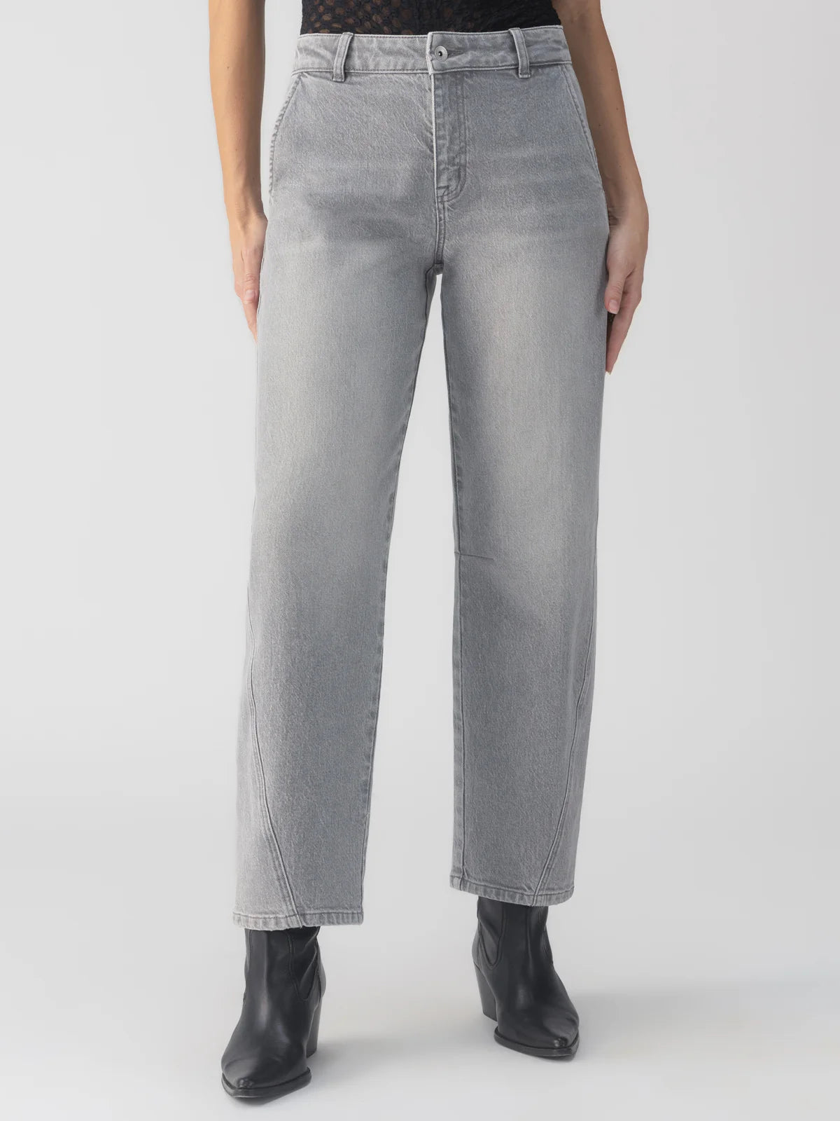 Barrel Leg Marine Pants - Grey Mist