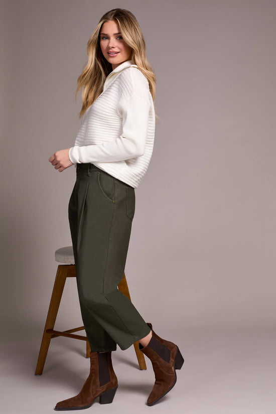 Audrey Girlfriend Barrel Jeans - Spruce