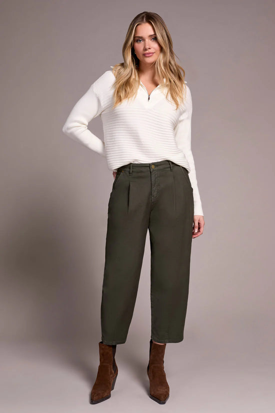 Audrey Girlfriend Barrel Jeans - Spruce