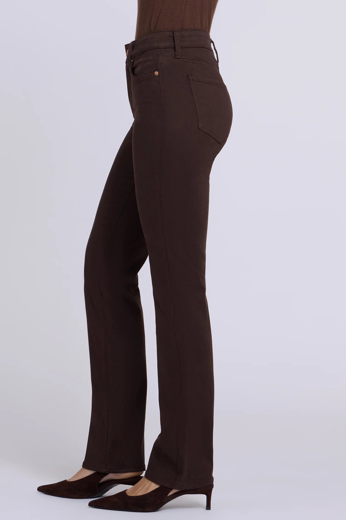 Marilyn Straight Jeans - Bitter Chocolate